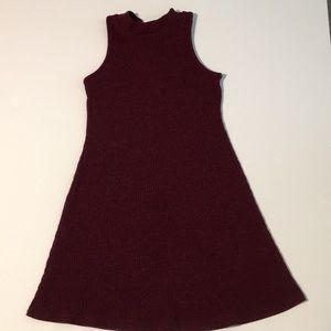 Knit maroon dress